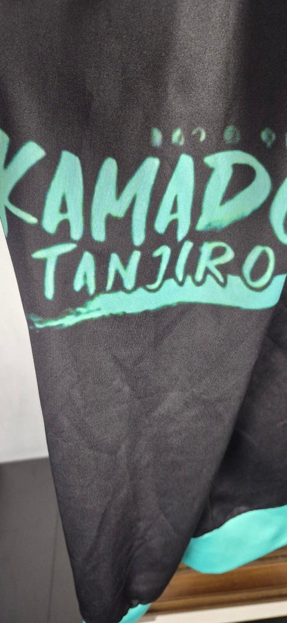 Fandomaniax Tanjiro Katana Hoodie — Black & Teal XL