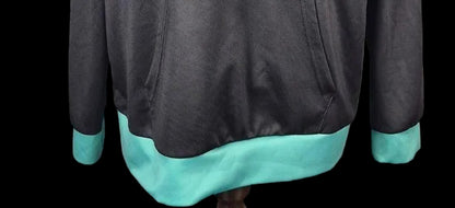 Fandomaniax Tanjiro Katana Hoodie — Black & Teal XL