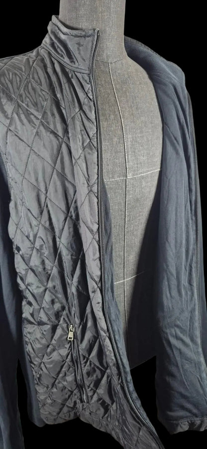BOSS by Hugo Boss Quilted Hybrid Jacket — Black | XXL