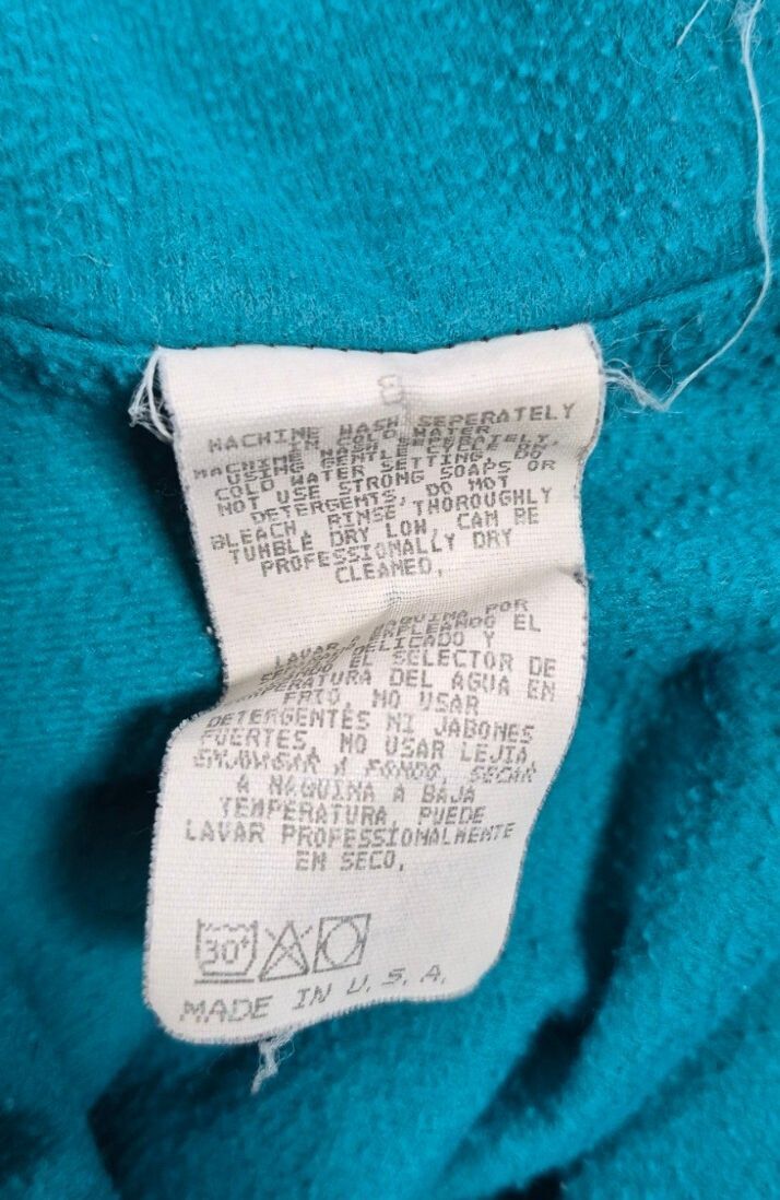 Vintage California Outerwear Bomber — Charcoal & Teal | Large USA